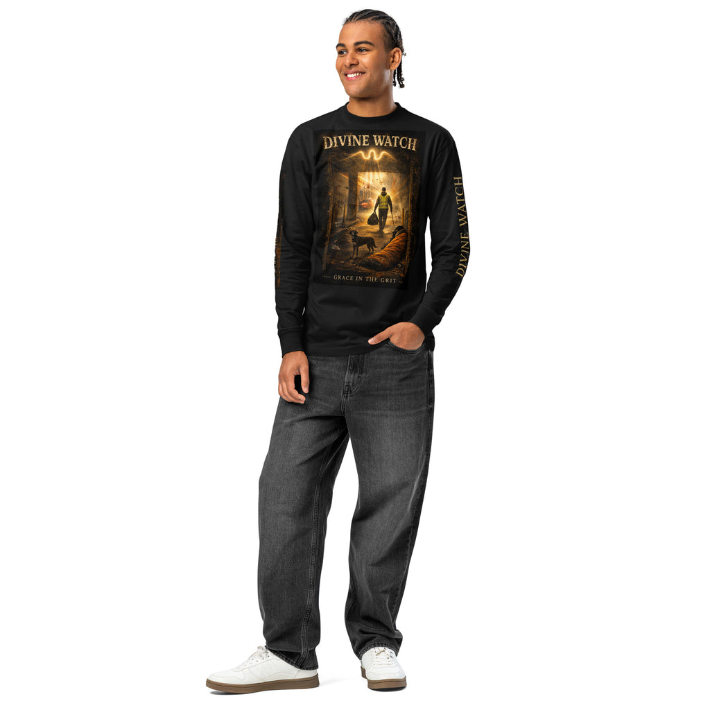 Men's DIVINE WATCH HERO 000/500 heavyweight long sleeve t-shirt