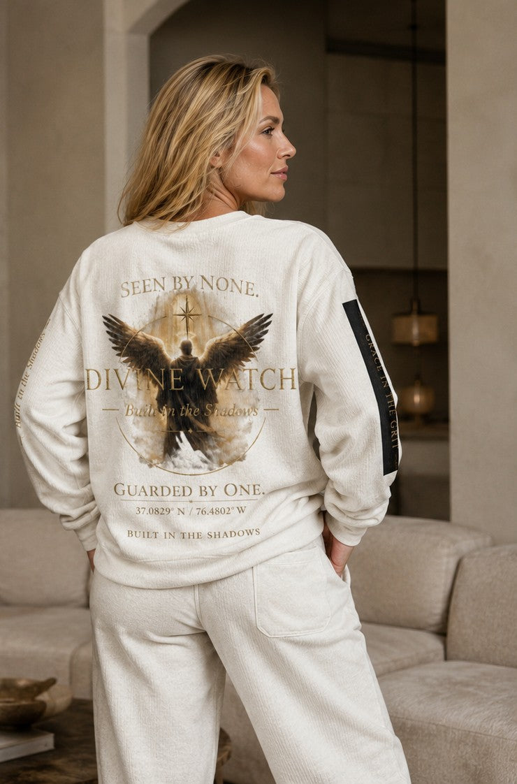 Comfy unisex DIVINE WATCH HERO 000/500 Cord Sweatshirt