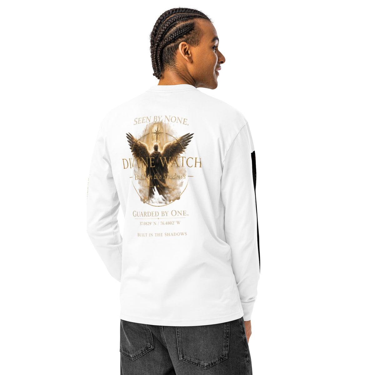Men's DIVINE WATCH HERO 000/500 heavyweight long sleeve t-shirt